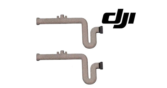 DJI Matrice RTK cable brackets set, two gray metal arms with black ends