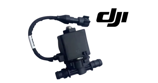 DJI solenoid vent valve module with black sensor block and hose connections