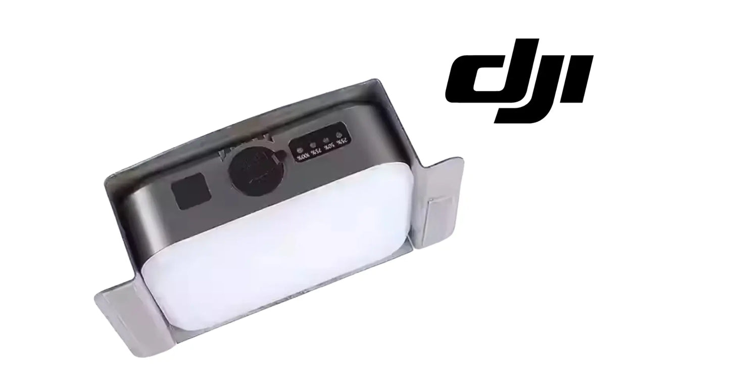 DJI Agras night operations tank LED module with white diffuser and gray housing