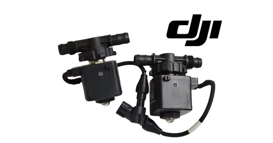DJI T50/T25 solenoid vent valve module with black hoses and connectors