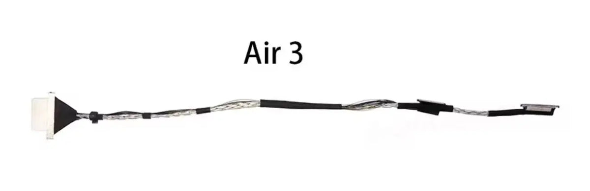 OEM gimbal signal cable with molded ends, black and braided silver wire