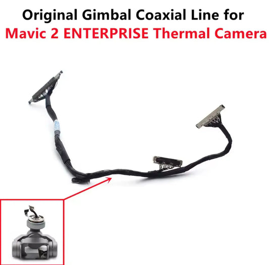 gimbal signal cable with coax line and two connector ends