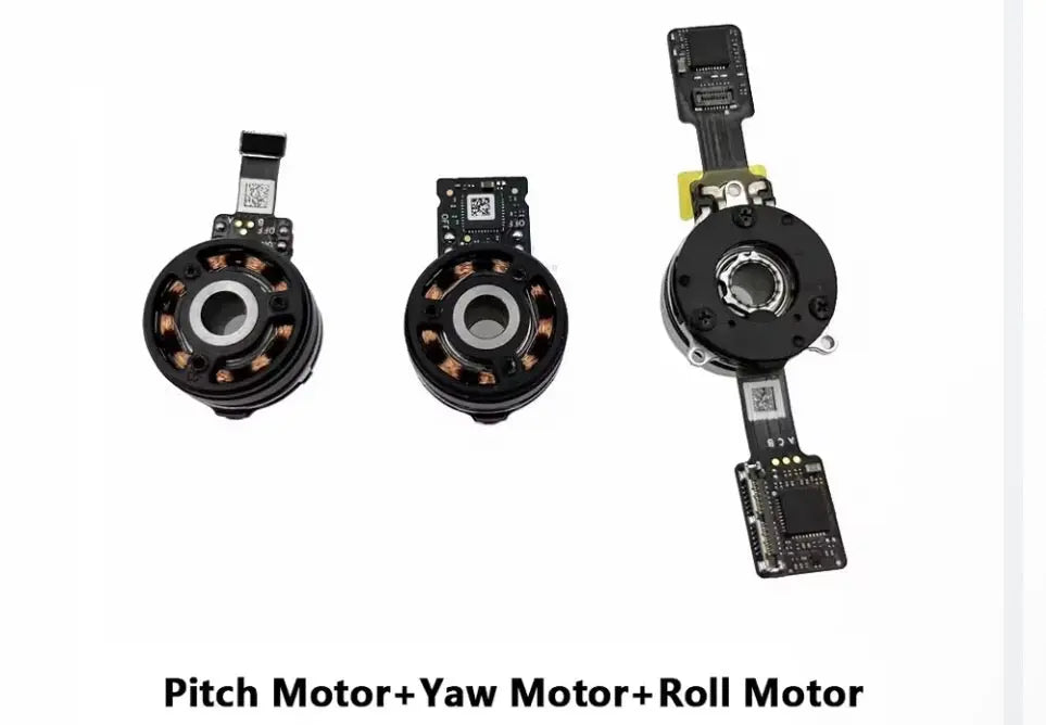 DJI Mavic 3 gimbal motor set with three motor units for pitch, yaw, and roll