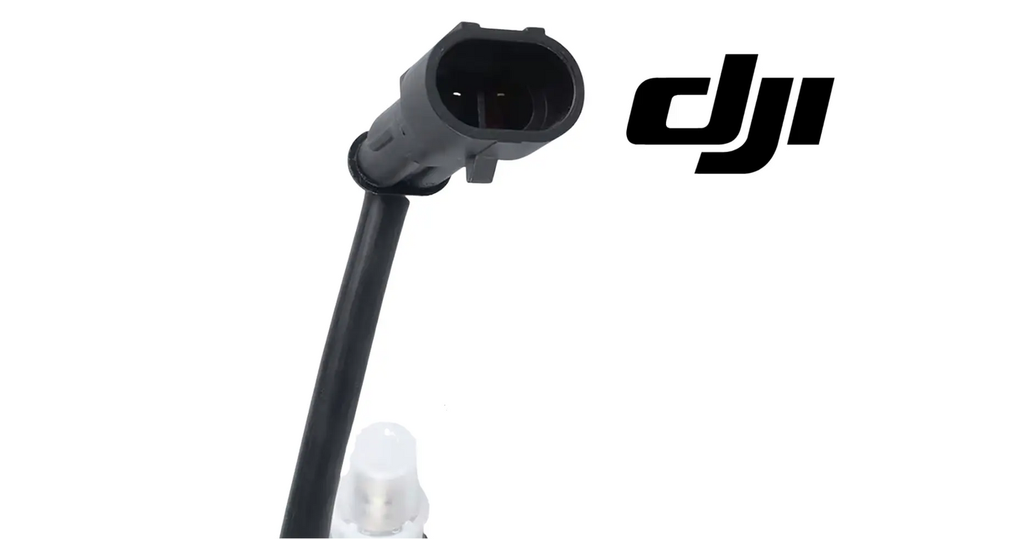 DJI oxygen sensor cable with angled black connector and mounting socket