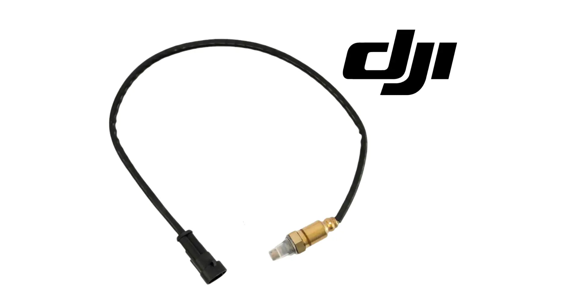 DJI oxygen sensor lead cable with brass sensor tip and white connector end