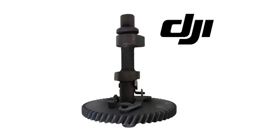 DJI sprayer camshaft with wide gear base and vertical black shaft