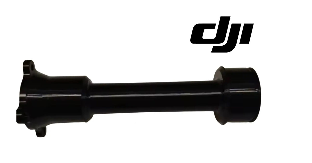 DJI Agras shaft sleeve module, black cylindrical sleeve with end mounts