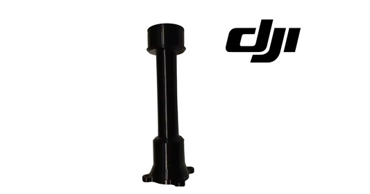 DJI Agras shaft sleeve module, black vertical cylindrical sleeve with base mount