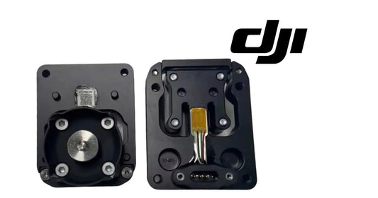 DJI Agras lower power distribution connector module, front and rear with connector pins