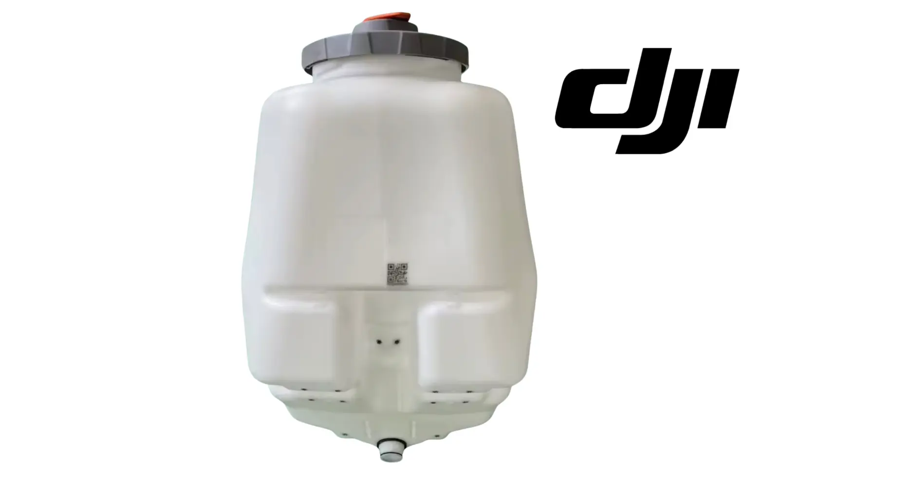 DJI Agras T100 100L OEM spray tank with gray cap and orange fill knob