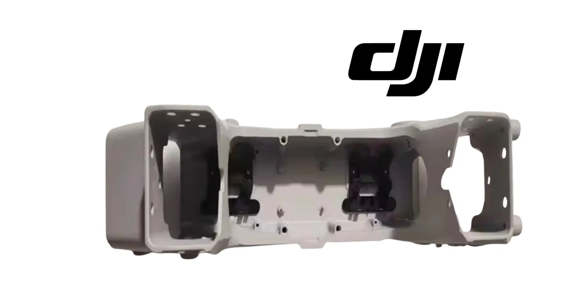 DJI Agras T100 aluminum middle frame tube with hollow cavities and cutouts