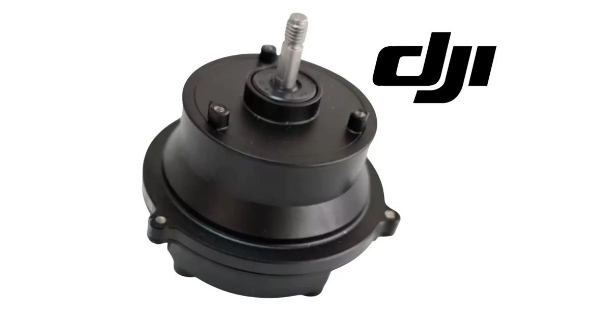 DJI Agras centrifugal motor with upright shaft and black circular casing