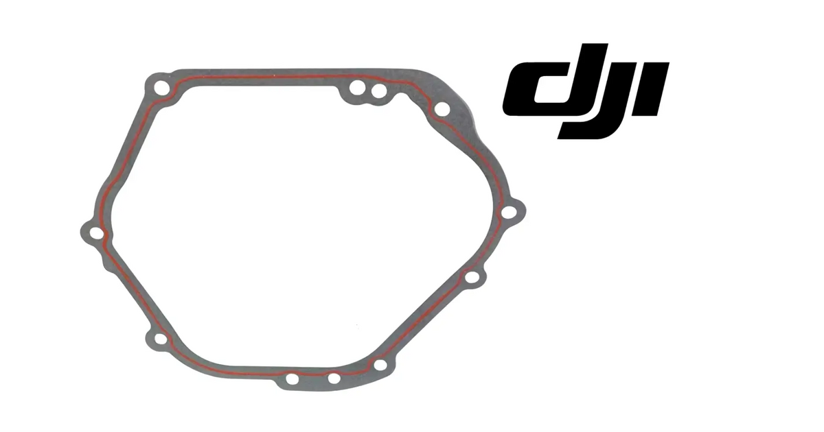 DJI crankcase gasket, irregular rounded shape with mounting bolt holes