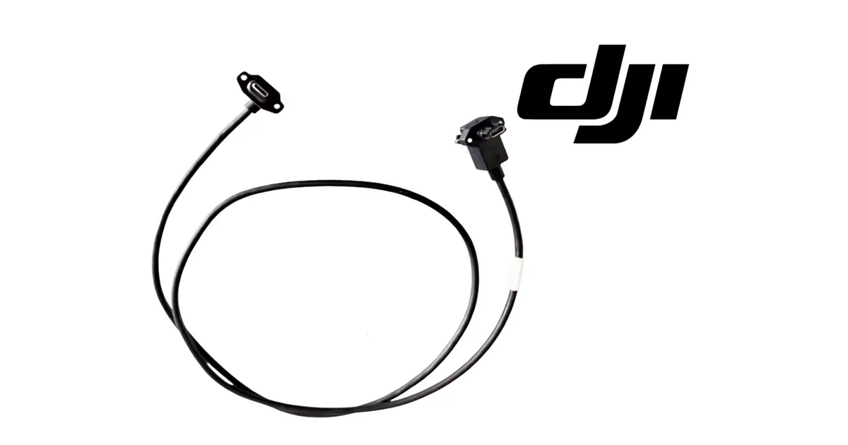 DJI T100 rear radar signal cable with curved black wire and plug ends