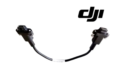 DJI T100 downward radar signal cable with two black angled connectors on U-shaped lead