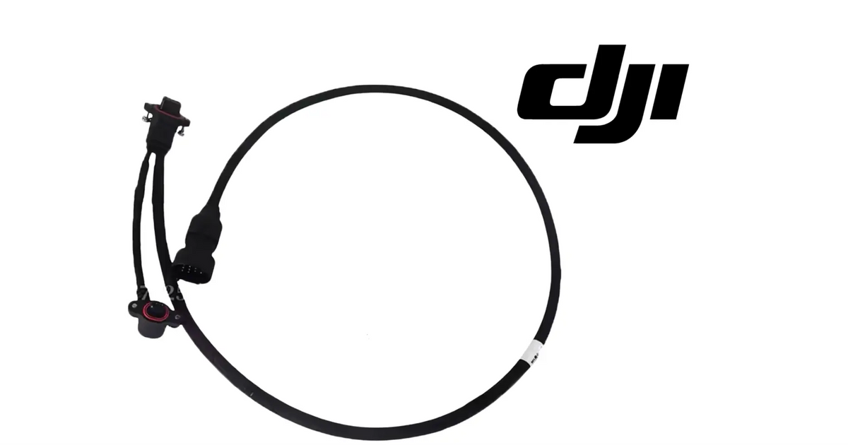 DJI T100 spray lance cable with black loop and end connectors