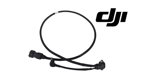 DJI T100 spray lance cable with black tubing and connector ends