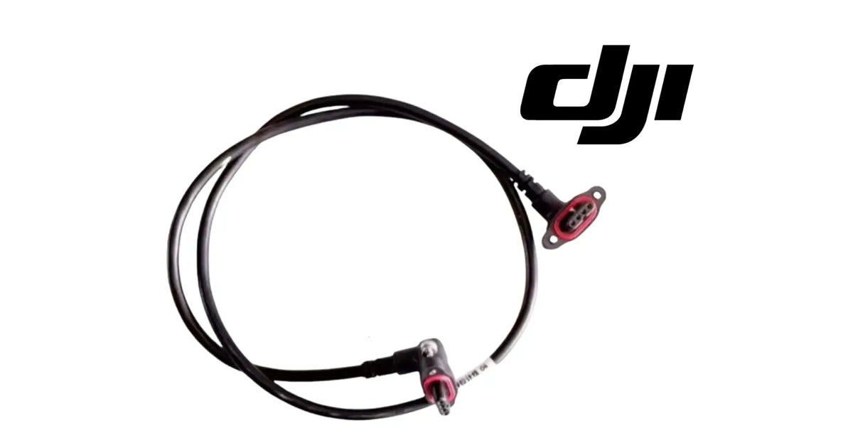 Black signal cable with red sensor connectors and junction plug, for DJI Agras T100