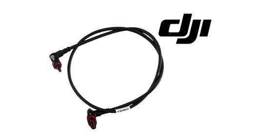 Black cable assembly with two red connector ends and junction plug, DJI Agras T100