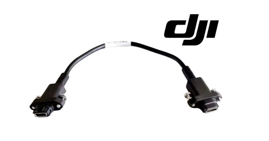 DJI T100 laser radar signal cable with two connectors, black cable loop