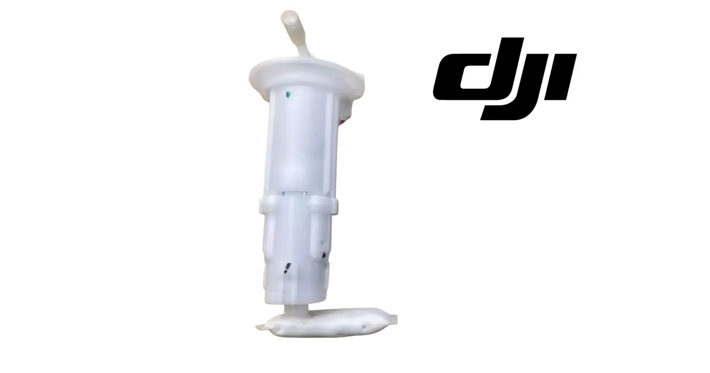 White fuel charge station cylinder with small upright cap and base pads