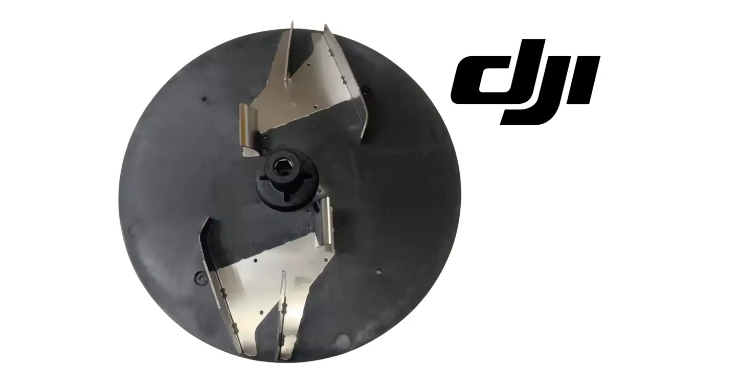 DJI Agras T100 spinner disk, central hub with four metal blades