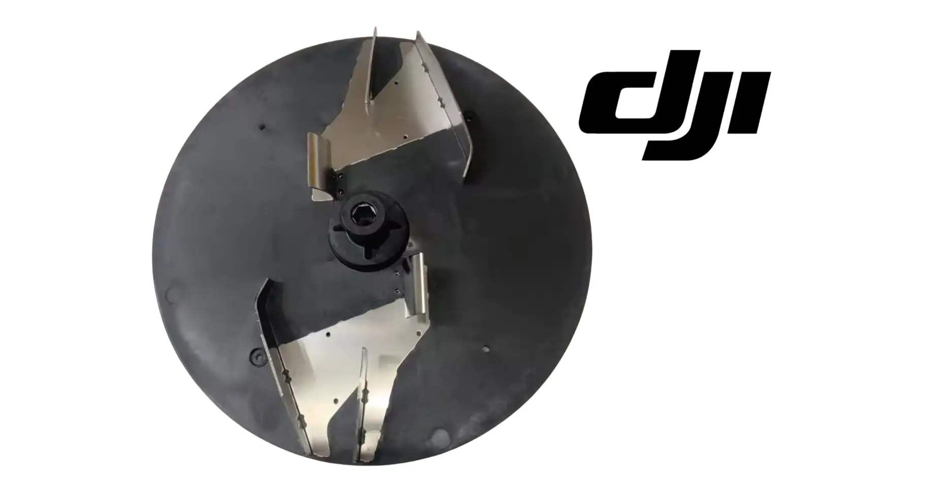 DJI Agras T100 spinner disk, central hub with four metal blades