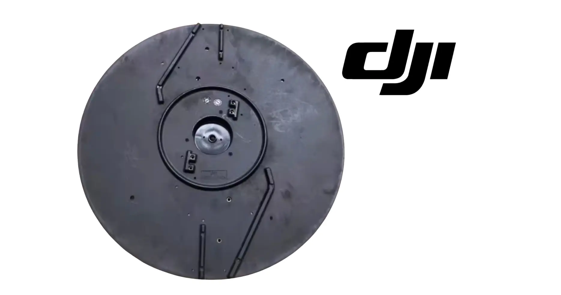 DJI Agras T100 spinner disk rear, round plate with central motor mount