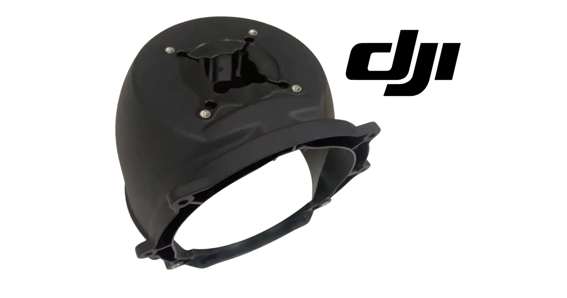 DJI Agras spinner disk shell, black fan housing with mounting screws