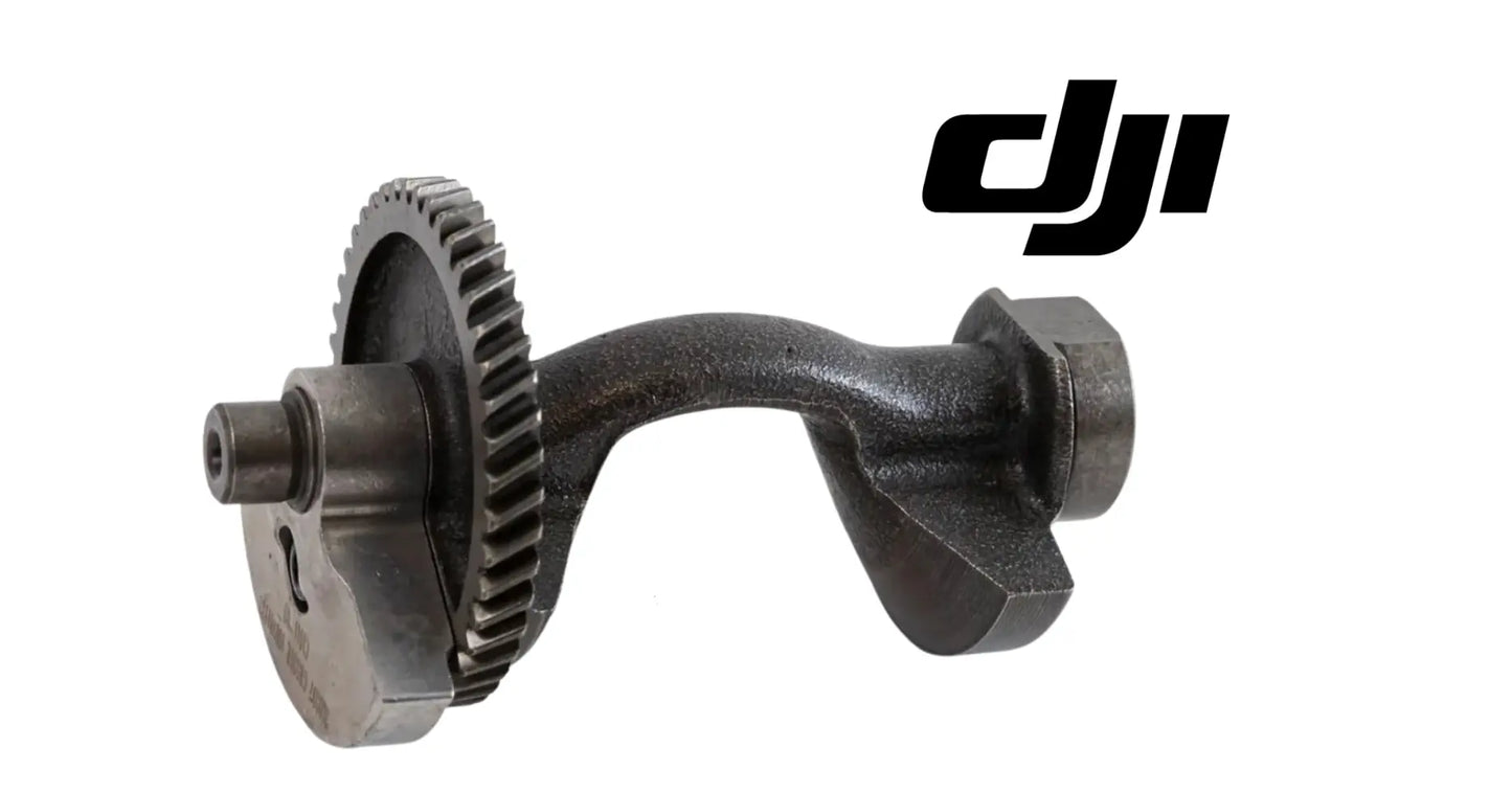 DJI balance shaft module with crank arm and toothed timing gear, metal