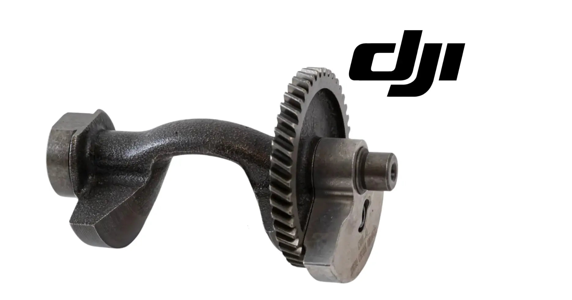 DJI balance shaft module with offset crank arm and large toothed gear, metal