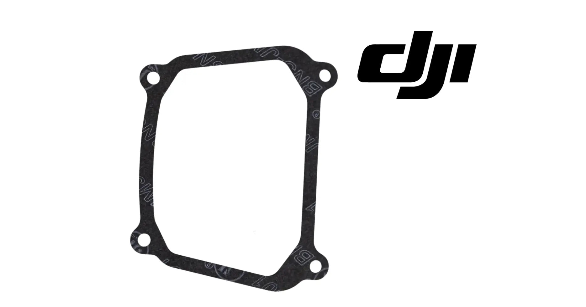 DJI cylinder head cover gasket, square black rubber seal with four bolt holes