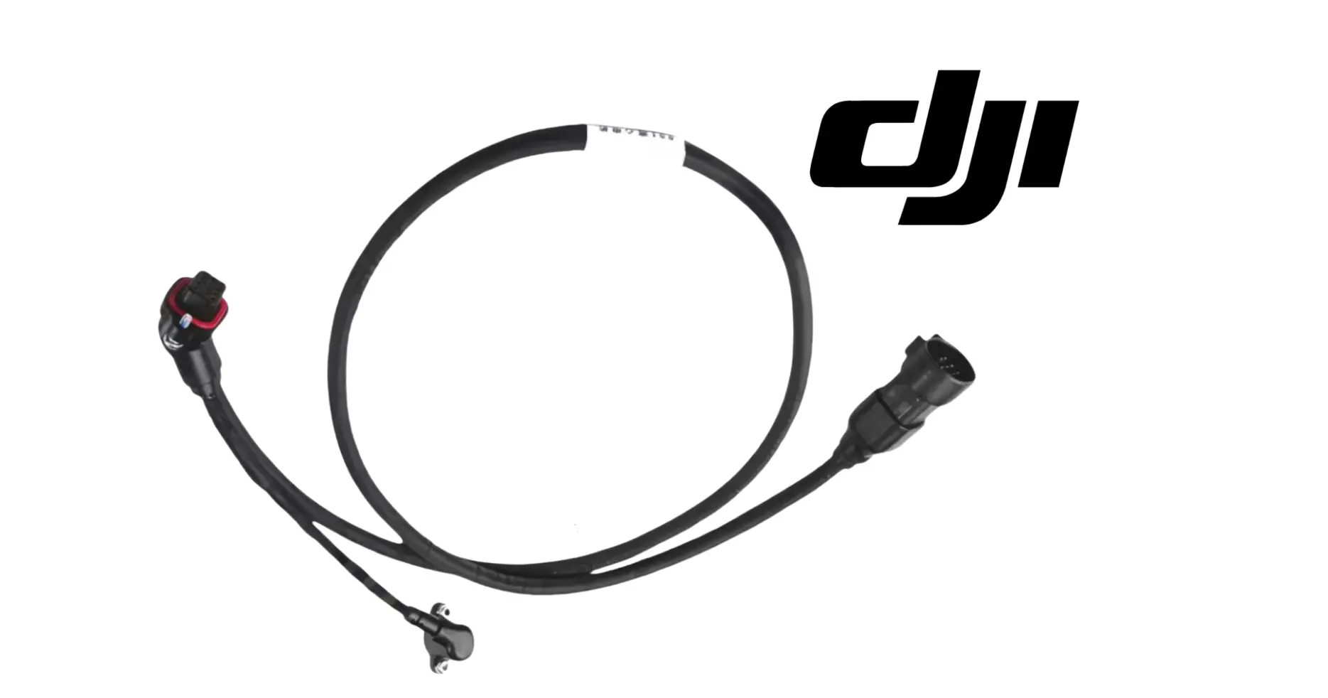 DJI T100 spinner disk cable assembly with two connectors in looping cable