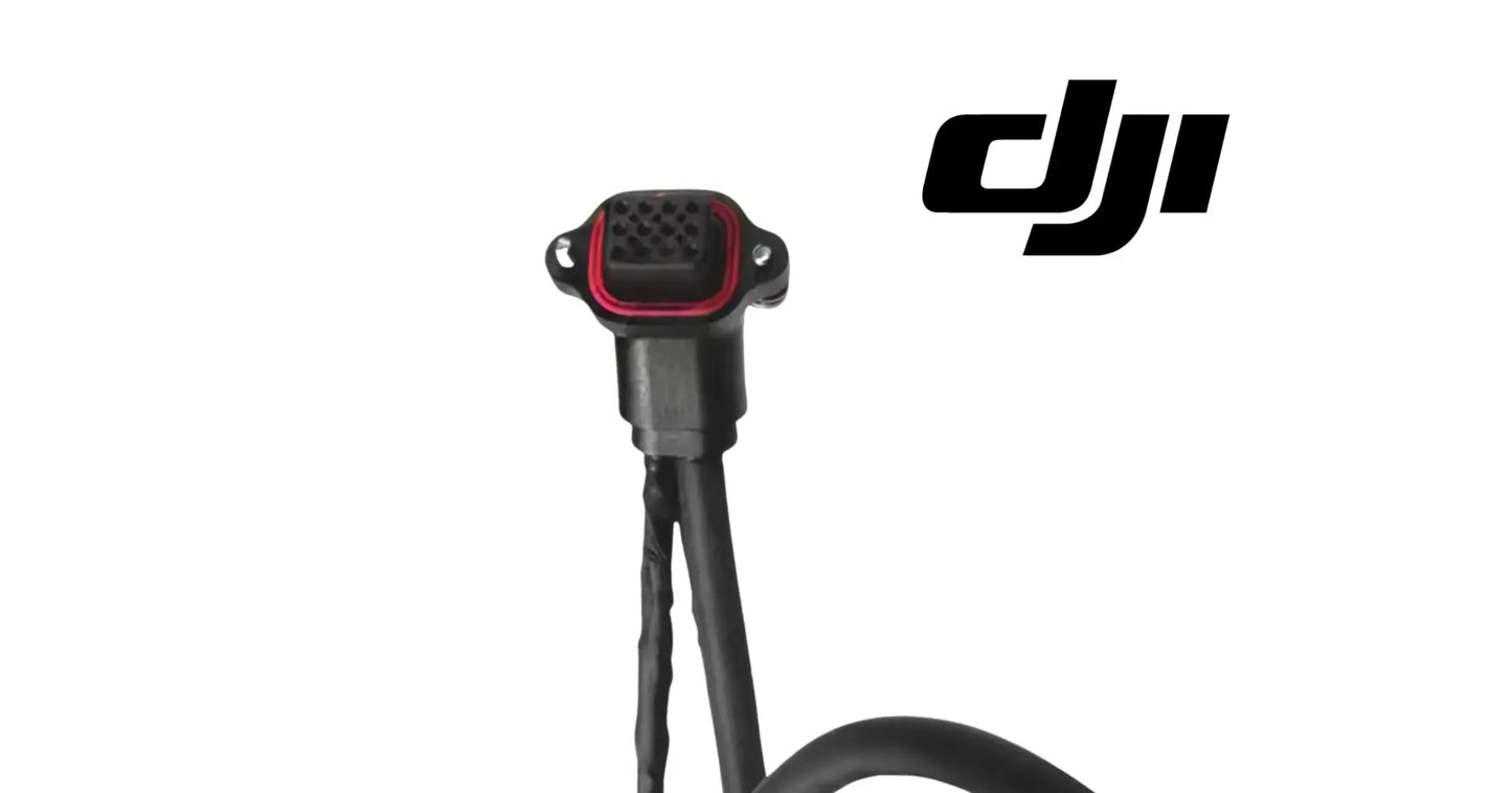 DJI T100 spinner disk cable with red/black multi-pin connector