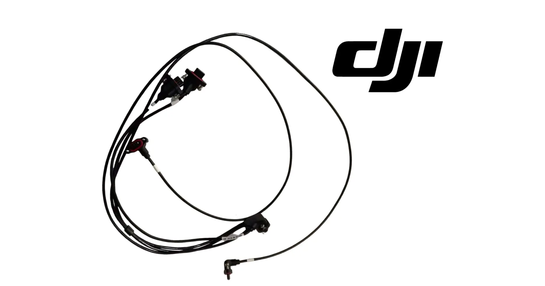 DJI Agras weight sensor signal cable, black wires with plug and sensor leads