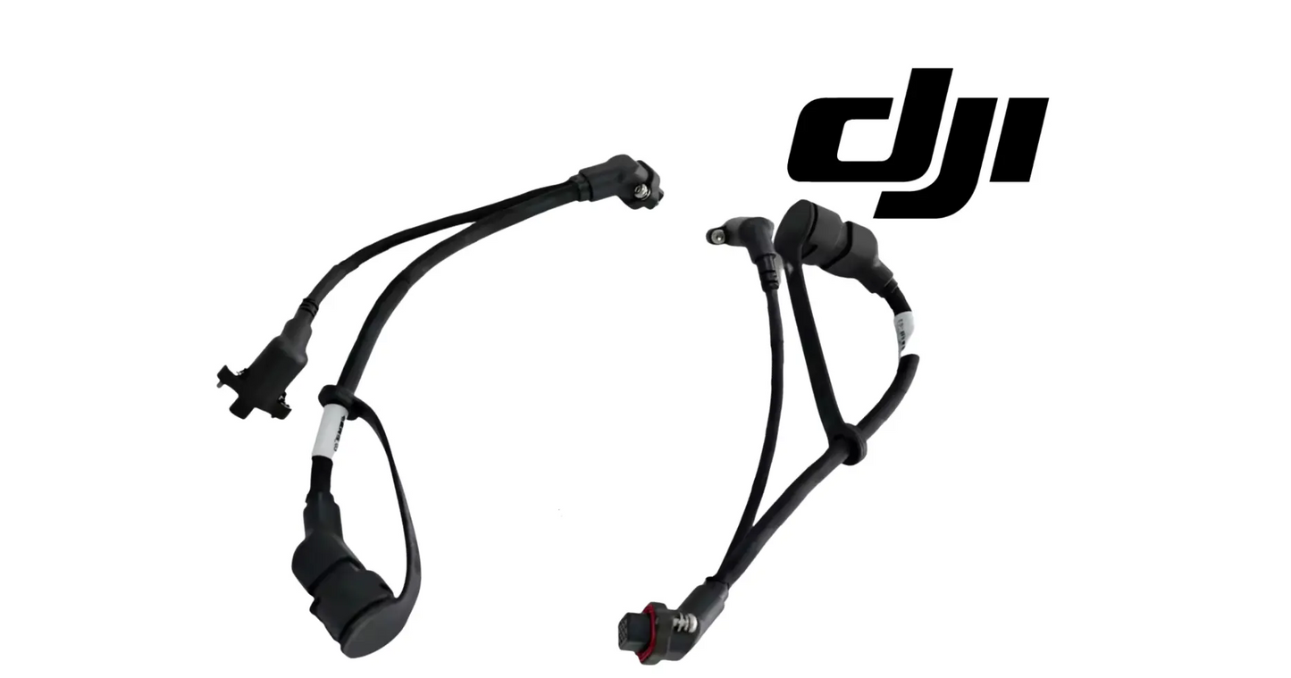 DJI Agras centrifugal sprinkler adapter cable with multiple connectors and molded strain relief