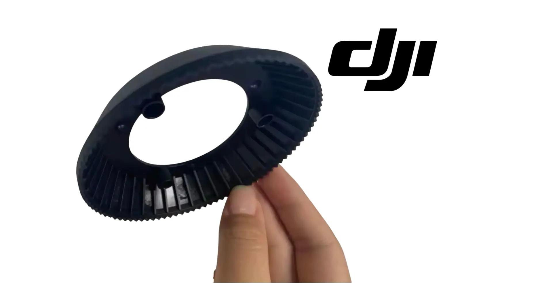 DJI Agras centrifugal sprinkler upper disk, black plastic gear ring with bolt hole