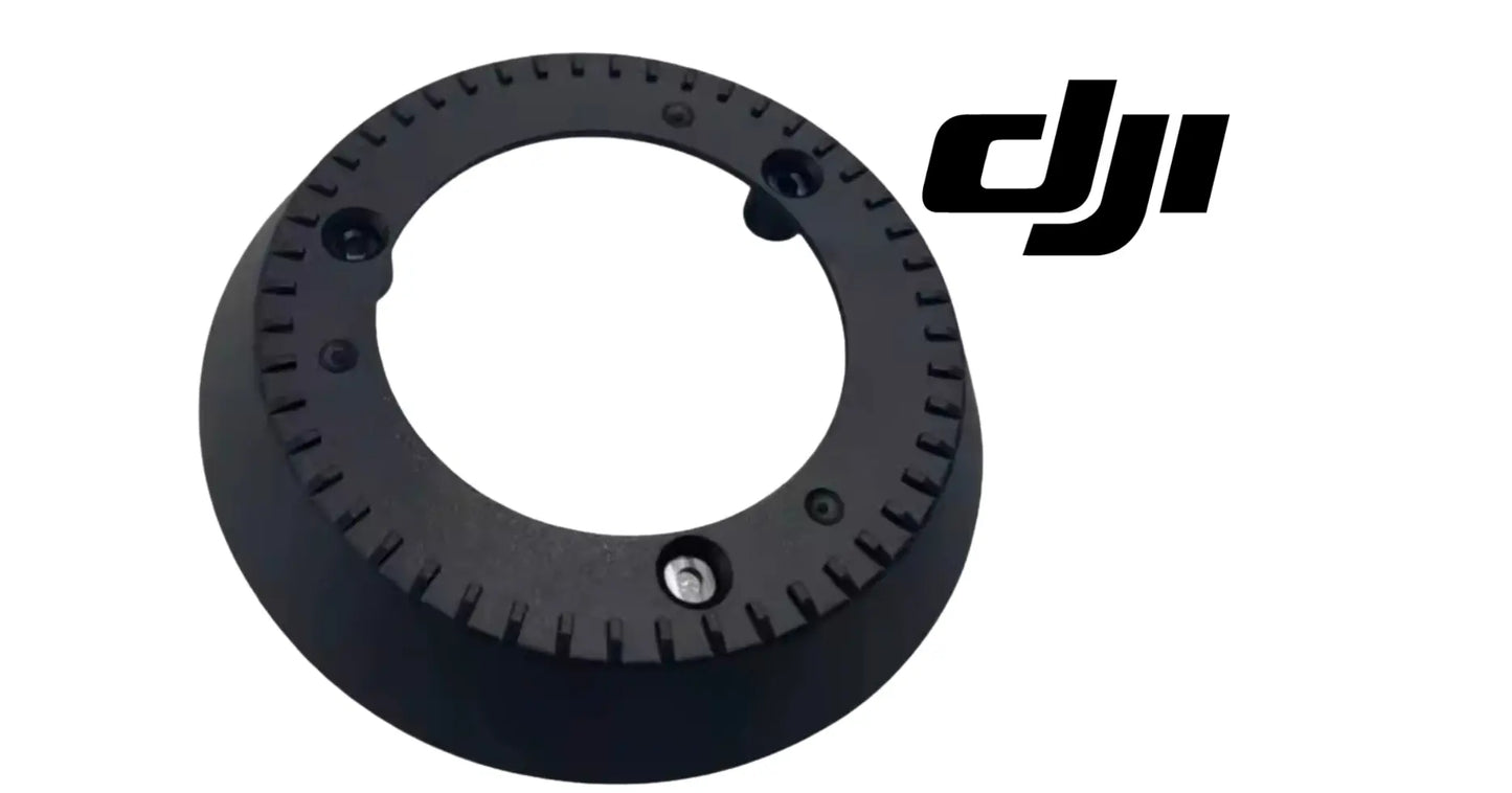 DJI Agras upper disk for centrifugal sprinkler, black fan gear with central opening