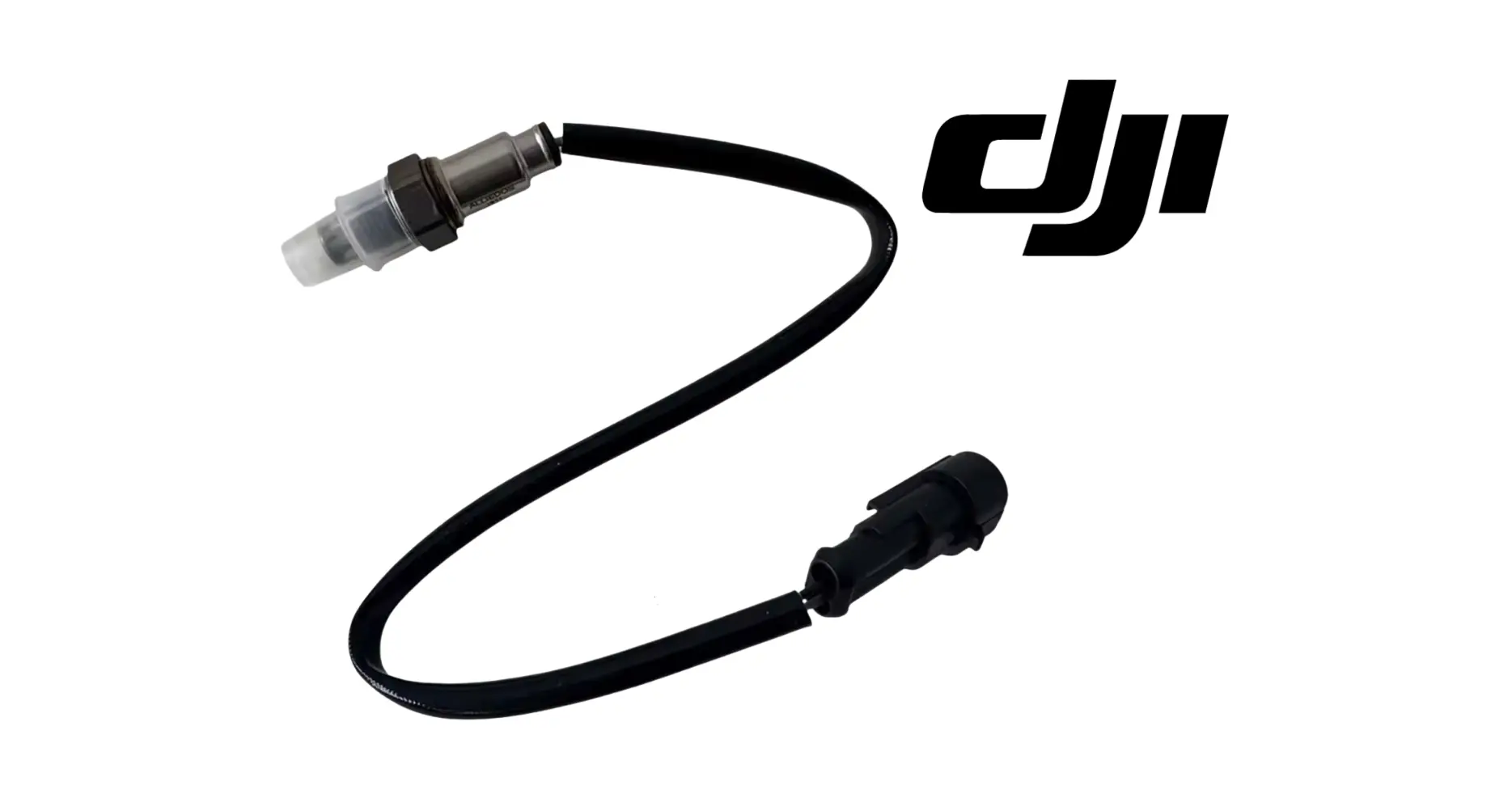 DJI oxidation sensor cable assembly with two connectors and black wiring loop