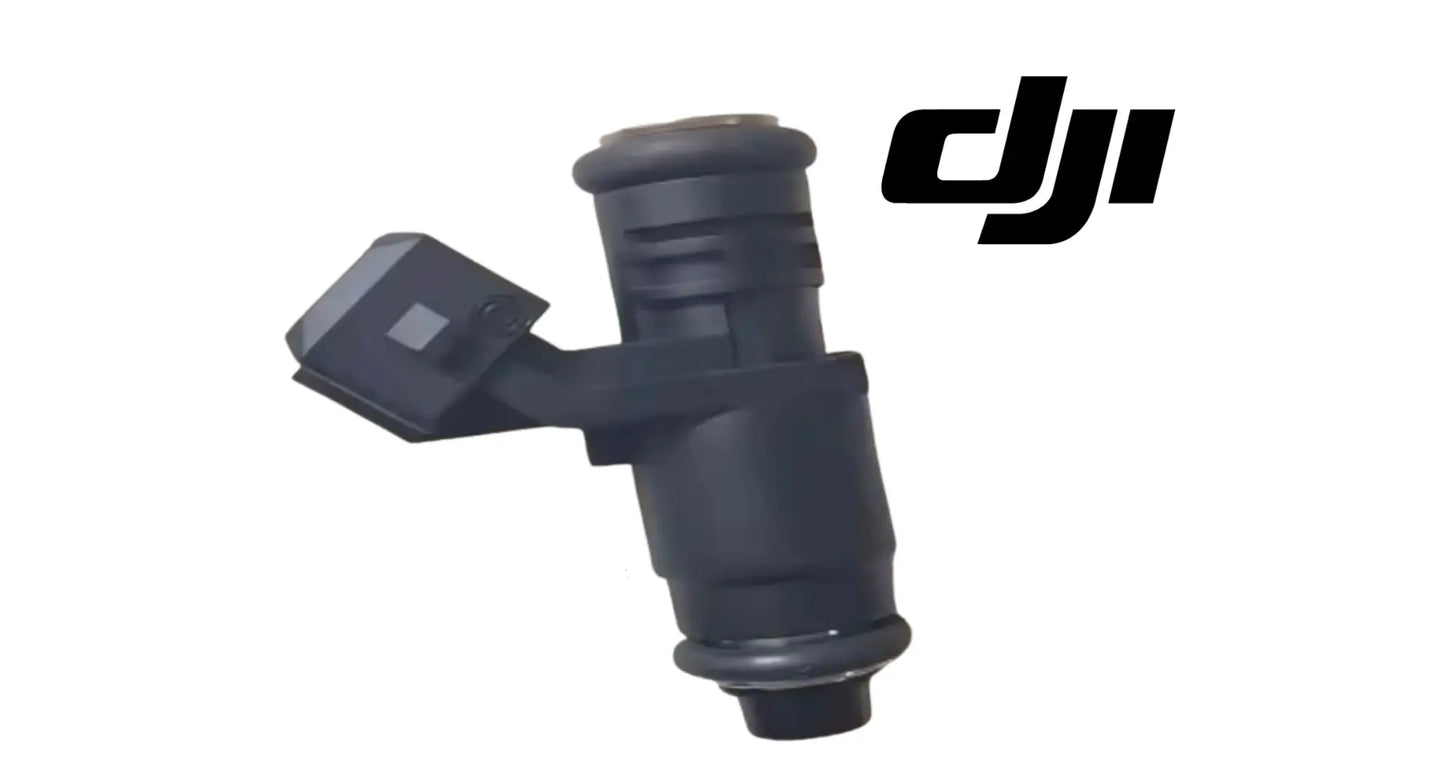DJI EFI throttle body, black plastic valve with front electrical connector