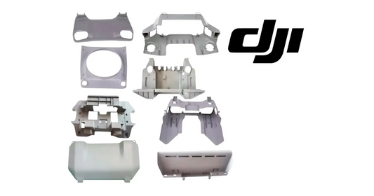 DJI Agras T50 shell components set of molded gray housing covers and plates