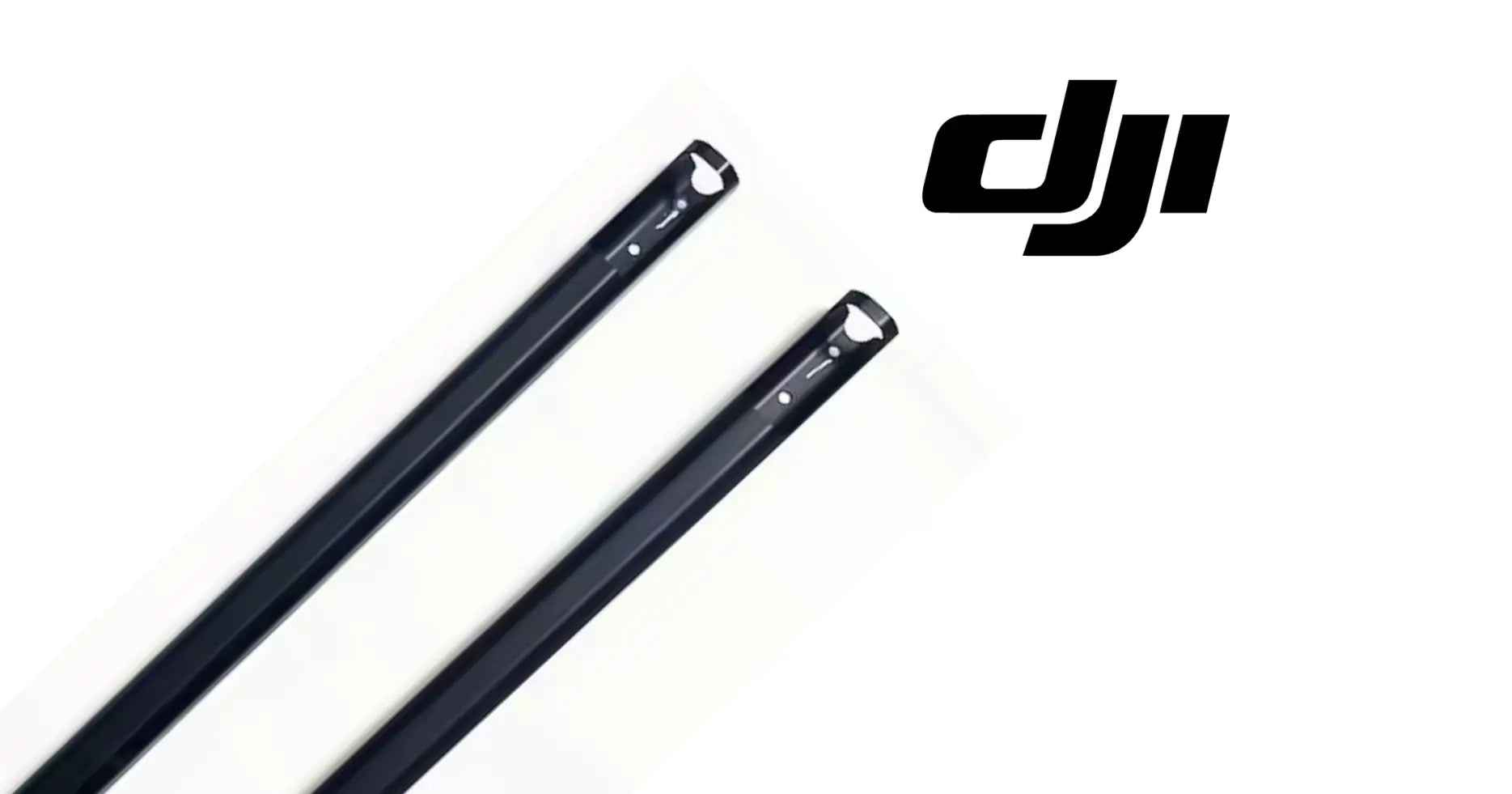 DJI T100 spray rod extension, two long black rods shown diagonally