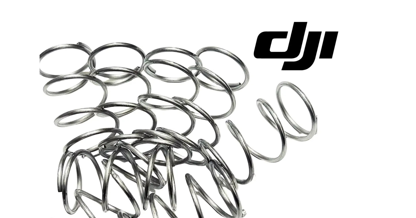 DJI metal compression spring set, coiled rings and loops.