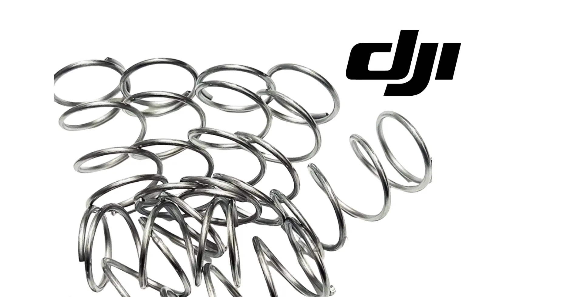 DJI metal compression spring set, coiled rings and loops.