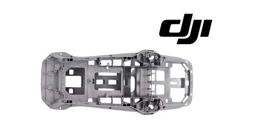 DJI Matrice 4T OEM middle shell, gray drone frame with openings and mounts