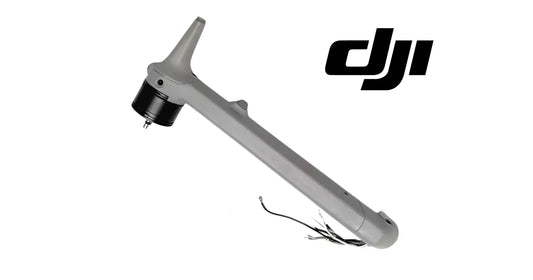 DJI Matrice 4T rear left arm, gray with side cutout and black hub