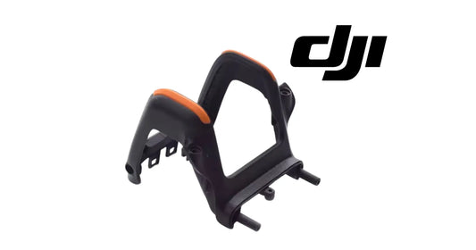 DJI Avata 2 gimbal protective cover, black with orange trim, open frame
