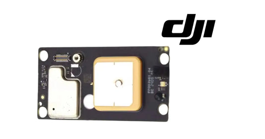 DJI OEM GPS module PCB with square antenna and mounting holes