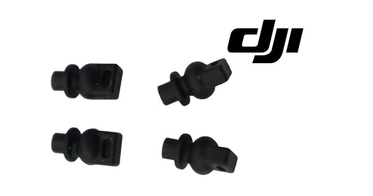 Black gimbal damper rubber set, four rubber isolator pieces