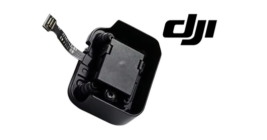 DJI IMU sensor module with black case and flex ribbon cable